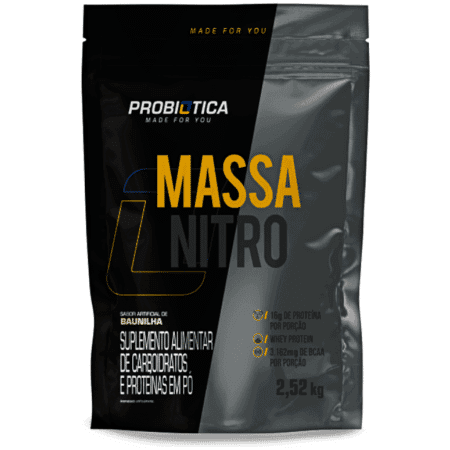 HIPERCALÓRICO MASSA NITRO PROBIÓTICA REFIL 2,520Kg