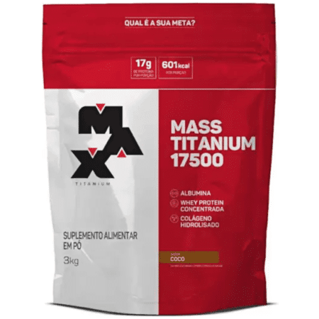 HIPERCALÓRICO MASS TITANIUM 17500 MAX TITANIUM REFIL 3Kg