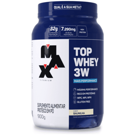 WHEY PROTEIN TOP WHEY 3W MAX TITANIUM POTE 900g