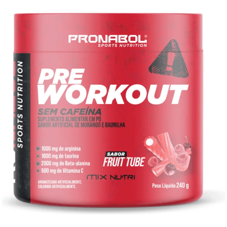 PRE-TREINO SEM CAFEÍNA PRONABOL  240G